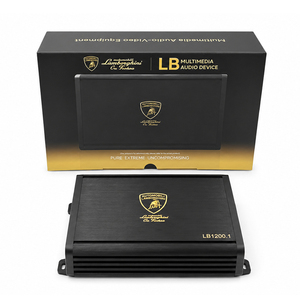Amplificateur de <span class=keywords><strong>voiture</strong></span> monobloc LBAMP12.1 <span class=keywords><strong>1200W</strong></span> RMS 1 Ohm stable, amplificateur audio de classe D avec amplification des basses pour système audio de subwoofer - Product Image 3