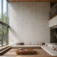 Revêtement intérieur en béton nu prêt à l'emploi, ignifuge, sans joint, décoratif, béton apparent pour une rénovation rapide des bureaux