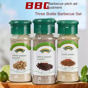 Poudre de poivre noir épices mélangées nourriture occidentale Steak pâtes assaisonnement Cumin Chili Barbecue sauté bouteille de 30g - Product Image 1