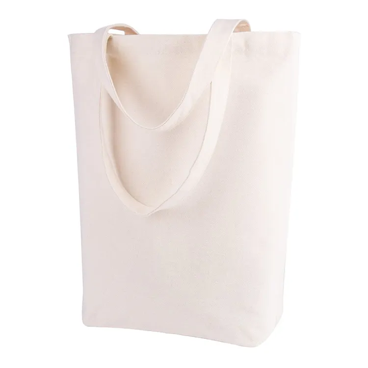 Grosir kustom logo dan ukuran cetak Logo dapat digunakan kembali tas belanja katun kanvas belanja tali tas belanja Tote Bag