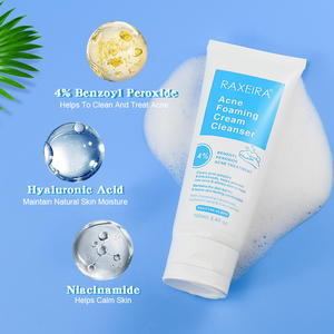 Logo personnalisé 4% peroxyde de Benzowll crème nettoyante pour l'acné niacinamide visage acné <span class=keywords><strong>nettoyant</strong></span> pour le visage fournisseur en gros mousse <span class=keywords><strong>nettoyant</strong></span> pour le visage - Product Image 6