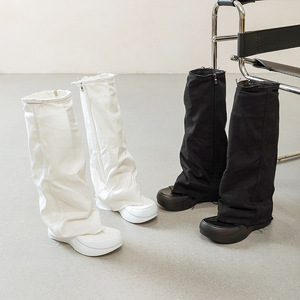 2026 Bottes-sandales montantes pour femme en denim à plateforme, à bout ouvert et entre-doigts, style sombre et design de niche - Product Image 2