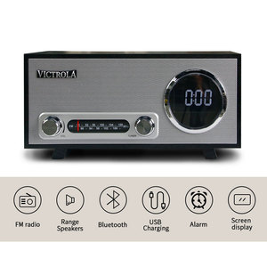 Enceinte Bluetooth rétro avec <span class=keywords><strong>radio</strong></span> FM et réveil - Product Image 4