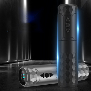 เครื่องสักไร้สาย 1400mAh ปากกาดิจิตอล LED มอเตอร์ไร้แกนแบบโรตารี่ ใช้แบตเตอรี่ สำหรับงานศิลปะบนร่างกาย - Product Image 5