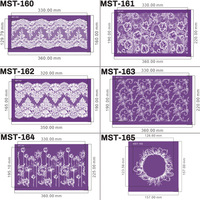 Pochoir en maille pour gâteau à motif dentelle, outil de fondant aérographe réutilisable et non toxique – Vente chaude