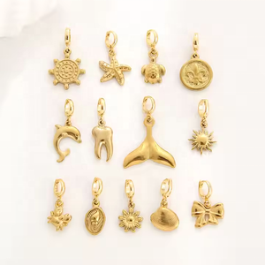 CHINTEN جميع التعليقات من الفولاذ المقاوم للصدأ مجوهرات مقاومة للماء ذاتية الصنع بإبزيم عالمي قلادة سوار قلادة إكسسوارات تعليقات بمشبك - Product Image 2