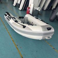 Bateau pneumatique à coque rigide en alliage d'aluminium de 2,5 m, capacité de 3 personnes, luxe pour les loisirs en plein air, personnalisation en Chine