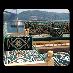 Set di Divani Majlis in Legno di Pino, Sedute Tradizionali Turche, <span class=keywords><strong>Divano</strong></span> Modulare Bohémien per Decorazioni del Ramadan - Product Image 6
