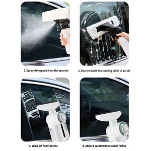 Nettoyeur de vitres électrique portatif et efficace, mini format, forte aspiration, dispositif d'absorption d'eau pour le nettoyage domestique et automobile - Product Image 4