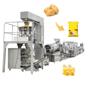 KLS Potato Chip Machine Production Lines and Fries Potatoes Chips Machine Commercial Potato Chips Cutting Slicing