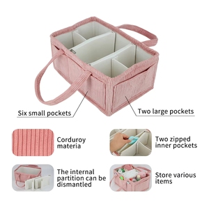 Vải to sợi tã <span class=keywords><strong>Caddy</strong></span> tổ chức Vườn Ươm lưu trữ và xe tổ chức cho bé màu hồng Vườn Ươm tã <span class=keywords><strong>Caddy</strong></span> bé quà Tặng lưu trữ - Product Image 5