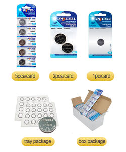 Cellule au lithium en gros <span class=keywords><strong>CR2025</strong></span> 3V batterie au lithium primaire cardée <span class=keywords><strong>CR2025</strong></span> pile bouton jouets emballage industriel - Product Image 4