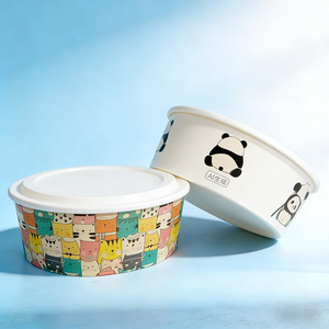 وعاء غداء ورقي صديق للبيئة قابل للتخصيص، حاوية مقاومة للماء للسلطة والحساء والوجبات الخفيفة والبيتزا والسندويتشات وطعام الحيوانات الأليفة والسوشي والكعك - Product Image 2