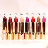 Vente en gros de rouge à lèvres de maquillage végétalien rouge à lèvres mat de marque privée naturel imperméable marque privée rouge à lèvres de luxe