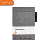 Carnet personnalisé A5 B5 à couverture rigide en tissu pour réunions d'affaires et planification de projets, avec texture en lin épissé