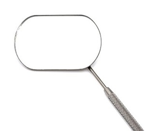 Espejo de maquillaje de pestañas de mano de acero inoxidable desmontable espejo de pestañas de Punta puntiaguda para diseño de ángulo de extensión - Product Image 2