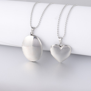 Bellezza rotonda con diffusore di memoria in argento cavo in acciaio inox medaglietti galleggianti cornice per foto ciondoli collana - Product Image 5