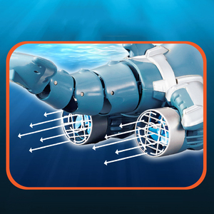 Bemay Đồ Chơi 2.4Ghz Cao Mô Phỏng <span class=keywords><strong>RC</strong></span> Cá Heo Cho Hồ Sông & Hồ Bơi, Món Quà Tuyệt vời <span class=keywords><strong>RC</strong></span> Thuyền Nước Đồ Chơi Với Cá Heo Đầu Bóng Xoay - Product Image 4