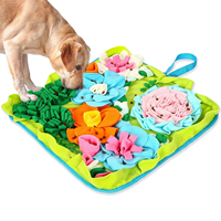 Tapis de Snuffle Moderne en Feutre pour Chiens Petits, Moyens et Grands – Distributeur Lent de Friandises, Brûleur d'Énergie, Anti-Ennui, Tapis d'Entraînement Lavable