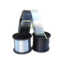 Fil de polyester 2,5 mm noir, fil PET en acier plastique pour serre et soutien de vignes