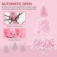 Sapins de Noël artificiels roses de haute qualité, base en acier à ouverture automatique, télécommande, écologiques, pour la décoration intérieure de Noël