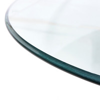 Tables rondes en verre trempé 3mm-19mm Dessus de table en verre Verre rond Prix