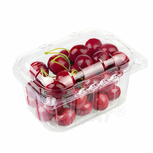 Contenedor de fruta de concha de plástico PET transparente desechable 500g 250g Uvas <span class=keywords><strong>Clamshell</strong></span> - Product Image 5