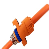 Petit courant 40A HVIL 800v prise de courant haute tension connecteur cc PA66 + GF matériau verrouillage pour EV 2pin 3pin 4pin 5pin 6pin