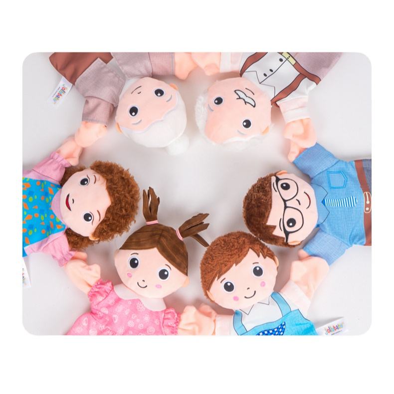 Jollybaby Glove Puppets For Babies Jollybaby手指玩偶互動手玩具鈴鐺