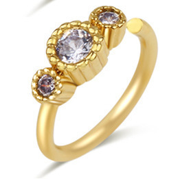 Anneau de nez en or véritable avec cristal naturel et zircon, motif papillon et cœur, en fil de cuivre sans soudure, cadeau de mariage - Product Image 6