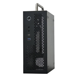 Boîtier PC Mini ITX A09 de haute qualité, prend en charge les cartes mères MINI, alimentation flexible 1U compacte avec poignée portable, format Mini-ITX - Product Image 1
