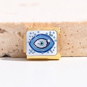 Pulsera de Charms Italianos de Acero Inoxidable con Baño de Oro de 18K, de Alta Calidad, Impermeable, No se Deslustra, Venta al por Mayor Directa de Fábrica - Product Image 6