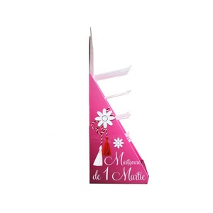 Beauty Shop <b>Counter</b> Display Stand for Cosmetics Products, Jewelry CDU Pop up Corrugated Display with Hooks - Product Image 2