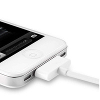 Kabel Data pengisi daya USB 1M 30-Pin, kabel Data pengisian daya USB untuk ponsel 3GS 3G 4 4S dengan pelindung kepang dalam dan USB-A untuk ponsel