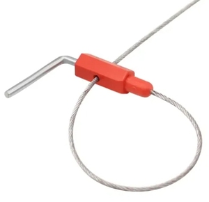 Joint de câble en fil d'acier de cargaison de serrure de joint de conteneur de haute sécurité avec le logo pour les bagages de compagnie aérienne de voiture de courrier - Product Image 6