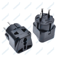 Adaptateur de voyage ISRAEL prise de courant 2 voies changement de prise de courant AU/ US/EU/UK vers israélien 3 broches adaptateur de prise de terre WT 10A 250V