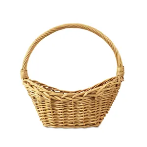 Cổ điển liễu handwoven trái cây và rau hái lưu trữ giỏ Món Quà Giáng sinh giỏ hoa rỗng