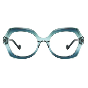 Occhiali da vista retrò di alta qualità da donna acetato <span class=keywords><strong>multicolore</strong></span> occhi di gatto occhiali da lettura blu nero occhiali da lettura alla moda grande <span class=keywords><strong>occhio</strong></span> - Product Image 1