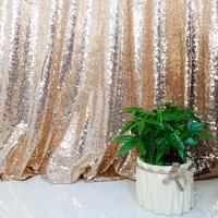 Tuyau scintillant et drapé de haute qualité 4ft X 6ft pour toile de fond à paillettes de champagne pour les fêtes de mariage professionnelles