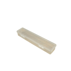 Boîte de rangement rectangulaire transparente en plastique pour couverts et outils, 1 couche, en PP, conteneur long avec couvercle - Product Image 5