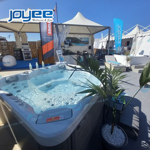 JOYEE <span class=keywords><strong>Hydrorelax</strong></span> nouveau produit luxe acrylique coquille bain à remous extérieur 5 personnes pas cher Spa et fête Massage bain - Product Image 1