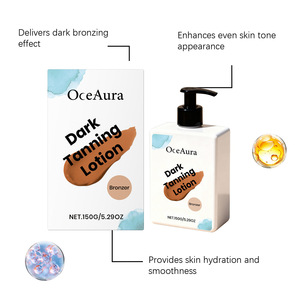 Private Label OceAura Organic Self Tanning Lotion 150g Large Moisturizing Sun Dark Tanning <strong>Beach</strong> <strong>Cream</strong> Long Lasting - Product Image 4