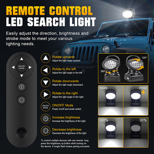 Nouveau projecteur LED rechargeable 50W 12V avec télécommande, étanche IP66, magnétique, pour camion, tout-terrain, 4x4, bateau - Product Image 4