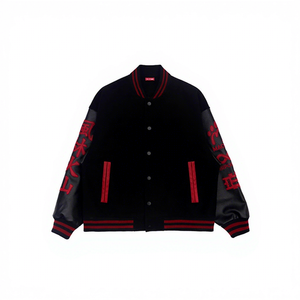 Chaqueta de Béisbol de Invierno, Nueva, Personalizada, para Hombre y Mujer, Estilo Hip Hop Urbano, Gruesa, Resistente al Viento, con Bordado Frontal - Product Image 1