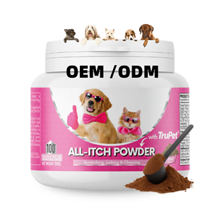 Порошок для снятия зуда для кошек и собак от производителя OEM, индивидуальный заказ, добавки для здоровья животных, лакомства для укрепления иммунитета от зуда - Product Image 1