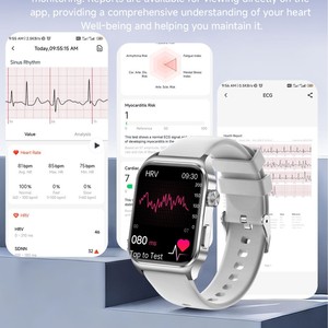 Electrocardiograma (ECG), Frecuencia Cardíaca (FC), Sueño, Temperatura, Presión Arterial, <span class=keywords><strong>Glucosa</strong></span> en Sangre, <span class=keywords><strong>L</strong></span>ípidos en Sangre, Ácido Úrico, Monitoreo IP68 - Product Image 3