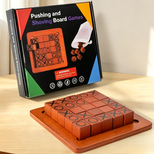 <span class=keywords><strong>Jeu</strong></span> de logique éducatif Montessori <span class=keywords><strong>en</strong></span> <span class=keywords><strong>bois</strong></span> pour tout-petits, <span class=keywords><strong>jeu</strong></span> de stratégie Tic Tac Toe 5 <span class=keywords><strong>en</strong></span> ligne pour deux joueurs - Product Image 4