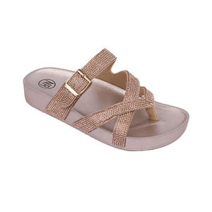 2022 새로운 제품 슬리퍼 다이아몬드 장식 슬리퍼 브랜드 도매 사용자 정의 색상 로고 디자이너 슬리퍼 - Product Image 1