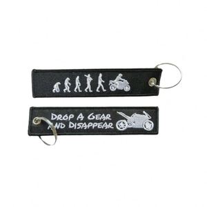 Porte-clés personnalisé multicolore avec mousqueton en métal, breloque brodée, style durable pour l'extérieur - Product Image 6