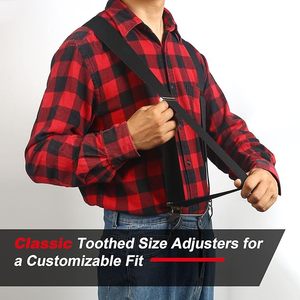 <span class=keywords><strong>Bretelles</strong></span> classiques robustes pour hommes <span class=keywords><strong>de</strong></span> 1 pouce <span class=keywords><strong>de</strong></span> large, clips robustes, dos en X, <span class=keywords><strong>travail</strong></span> élastique réglable - Product Image 4